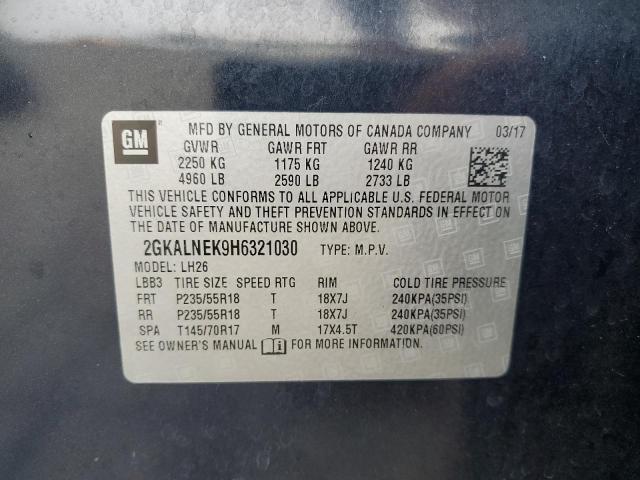 2GKALNEK9H6321030 - 2017 GMC TERRAIN SLE 蓝色 照片 13