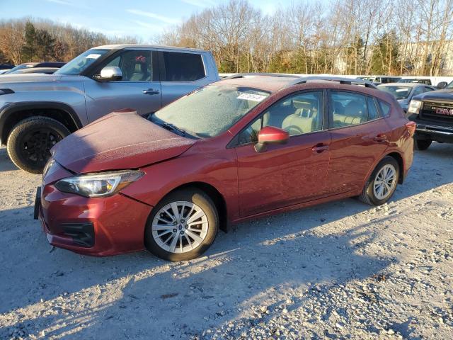 4S3GTAD64J3712053 - 2018 SUBARU IMPREZA PREMIUM PLUS RED photo 1