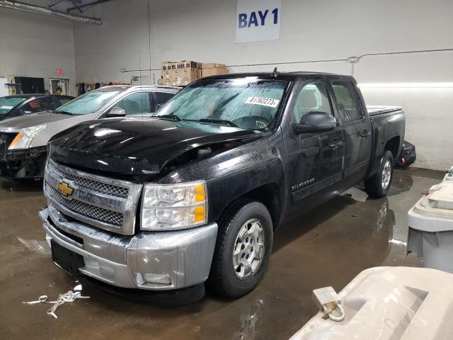 3GCPCSE04CG162093 - 2012 CHEVROLET SILVERADO C1500 LT BLACK photo 1