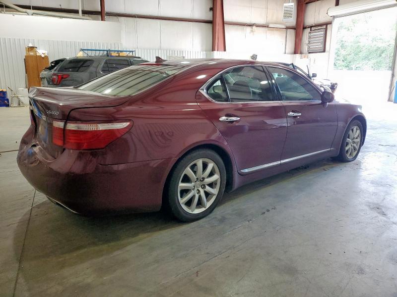 JTHBL46F575046728 - 2007 LEXUS LS 460 BURGUNDY photo 3