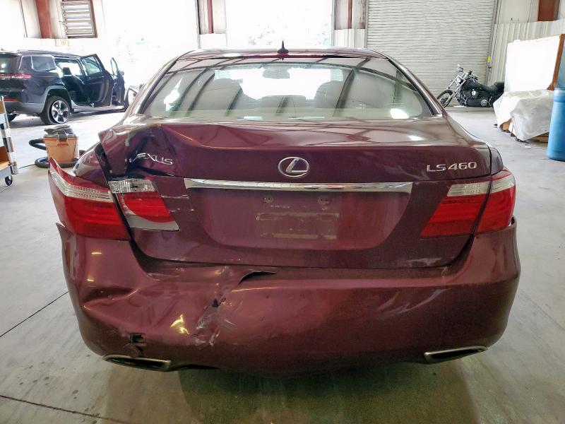 JTHBL46F575046728 - 2007 LEXUS LS 460 BURGUNDY photo 6