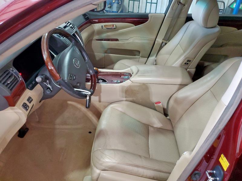 JTHBL46F575046728 - 2007 LEXUS LS 460 BURGUNDY photo 7