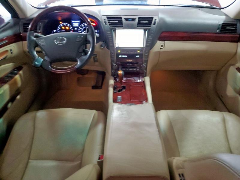 JTHBL46F575046728 - 2007 LEXUS LS 460 BURGUNDY photo 8