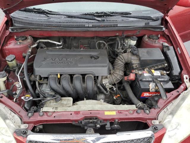 1NXBR32E97Z839507 - 2007 TOYOTA COROLLA CE RED photo 11