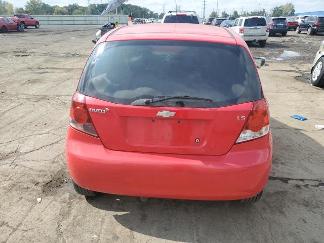 KL1TD66668B263973 - 2008 CHEVROLET AVEO BASE 红色 照片 6