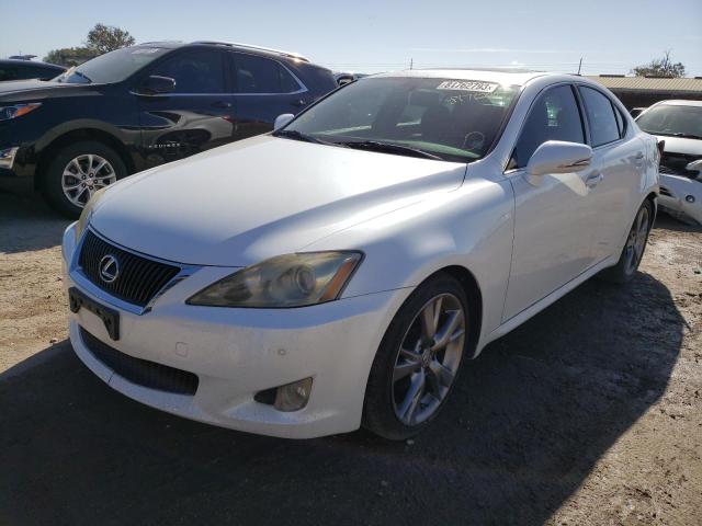 JTHBF5C29A5111599 - 2010 LEXUS IS 250 WHITE photo 1