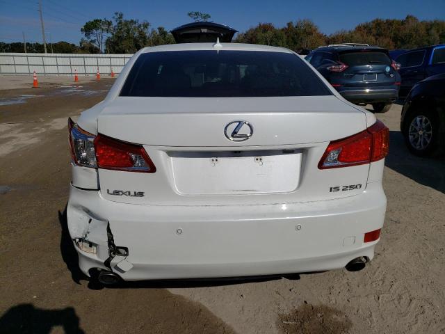 JTHBF5C29A5111599 - 2010 LEXUS IS 250 WHITE photo 6