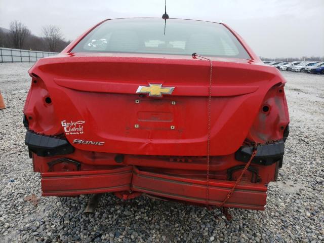 1G1JB5SH0J4122827 - 2018 CHEVROLET SONIC LS 红色 照片 6