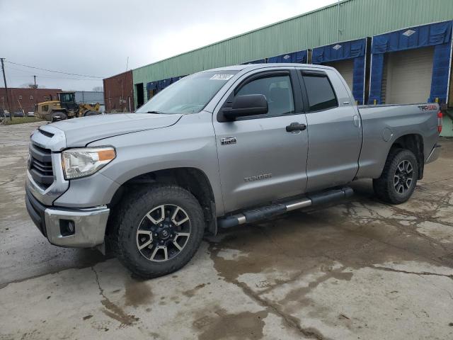 5TFUW5F11EX384236 - 2014 TOYOTA TUNDRA DOUBLE CAB SR/SR5 GRAY photo 1