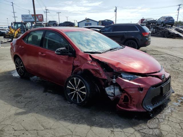 5YFBURHE8JP776787 - 2018 TOYOTA COROLLA L წითელი ფოტო 4