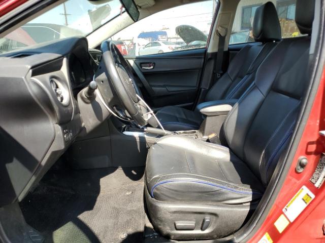 5YFBURHE8JP776787 - 2018 TOYOTA COROLLA L წითელი ფოტო 7