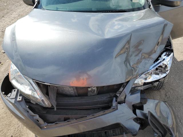 3N1AB7AP5FY235613 - 2015 NISSAN SENTRA S GRAY photo 11