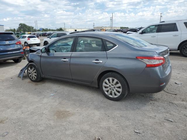 3N1AB7AP5FY235613 - 2015 NISSAN SENTRA S GRAY photo 2
