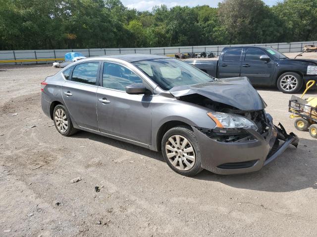 3N1AB7AP5FY235613 - 2015 NISSAN SENTRA S GRAY photo 4