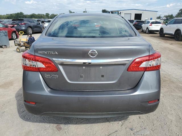 3N1AB7AP5FY235613 - 2015 NISSAN SENTRA S GRAY photo 6