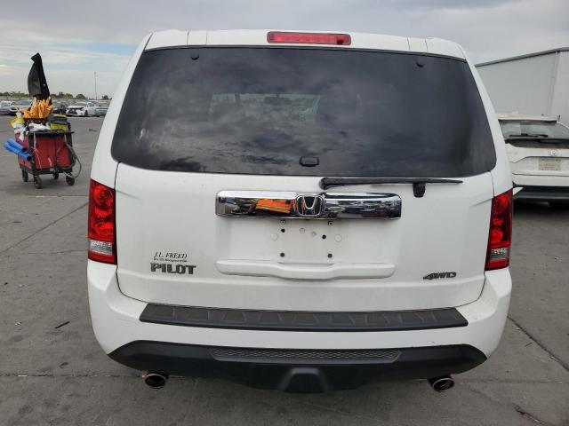5FNYF4H50EB021514 - 2014 HONDA PILOT EXL WHITE photo 6