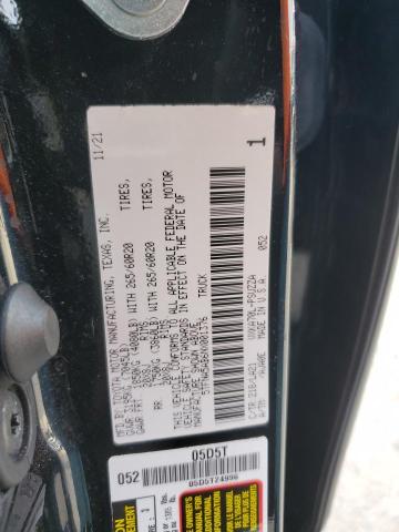 5TFNA5AB6NX001376 - 2022 TOYOTA TUNDRA CREWMAX PLATINUM Qara foto 12