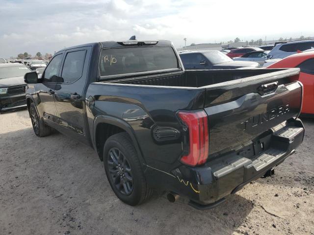 5TFNA5AB6NX001376 - 2022 TOYOTA TUNDRA CREWMAX PLATINUM BLACK photo 2