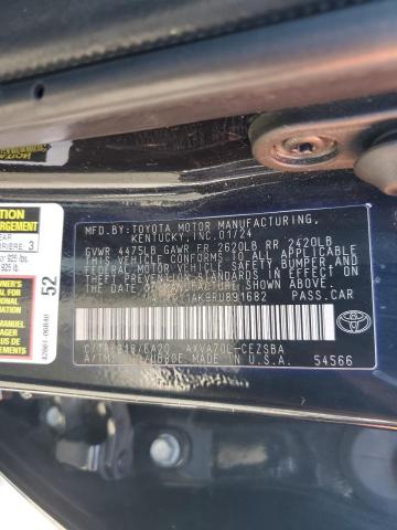 4T1T11AK9RU891682 - 2024 TOYOTA CAMRY SE NIGHT SHADE BLACK photo 12