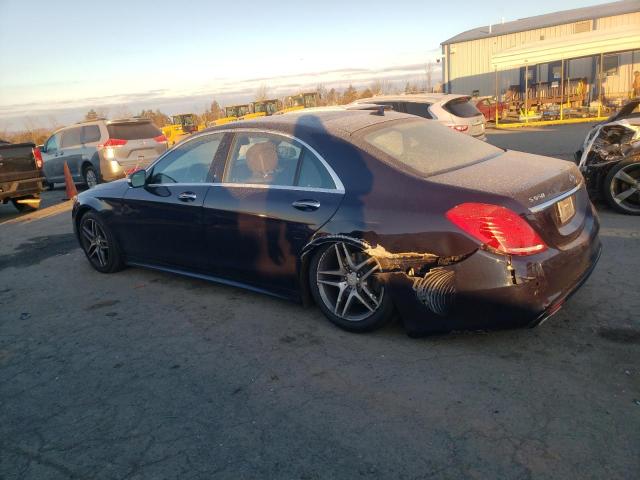 WDDUG8CB3EA043697 - 2014 MERCEDES-BENZ S 550 BLUE photo 2