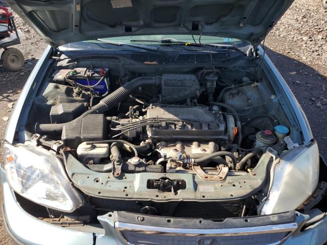 2HGEJ6615YH543987 - 2000 HONDA CIVIC BASE Türkis Foto 11