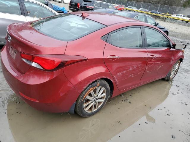 5NPDH4AE2GH683084 - 2016 HYUNDAI ELANTRA SE RED photo 3