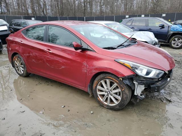 5NPDH4AE2GH683084 - 2016 HYUNDAI ELANTRA SE RED photo 4