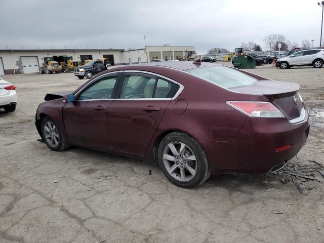 19UUA8F5XDA008673 - 2013 ACURA TL TECH BURGUNDY photo 2