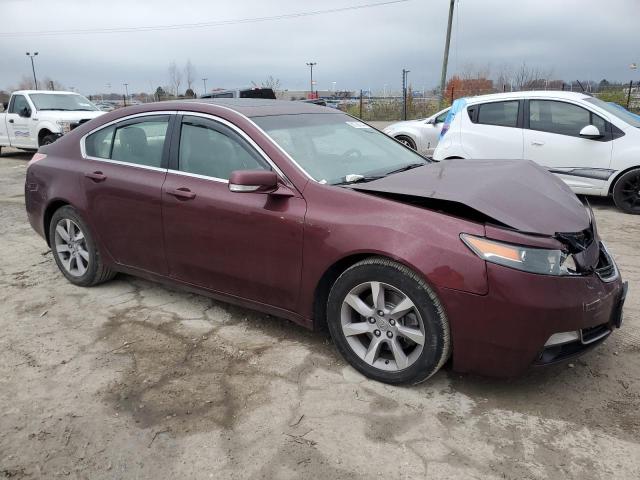 19UUA8F5XDA008673 - 2013 ACURA TL TECH BURGUNDY photo 4