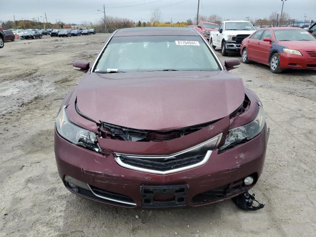 19UUA8F5XDA008673 - 2013 ACURA TL TECH BURGUNDY photo 5
