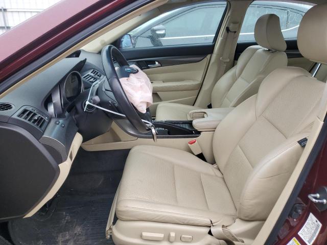 19UUA8F5XDA008673 - 2013 ACURA TL TECH BURGUNDY photo 7