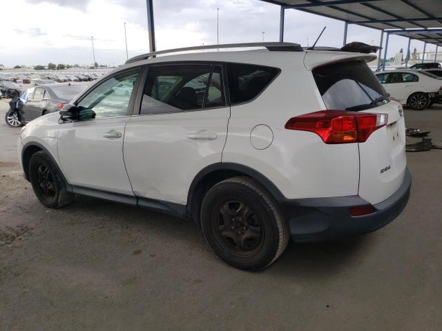 2T3BFREV1FW284615 - 2015 TOYOTA RAV4 LE WHITE photo 2