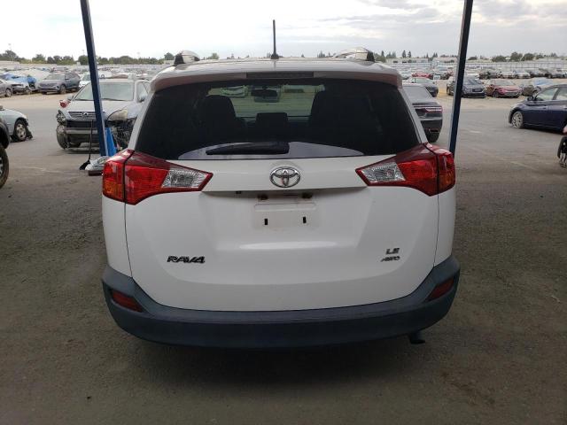 2T3BFREV1FW284615 - 2015 TOYOTA RAV4 LE WHITE photo 6