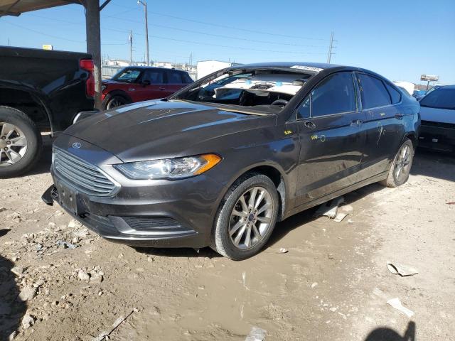 3FA6P0H77HR335264 - 2017 FORD FUSION SE GRAY photo 1