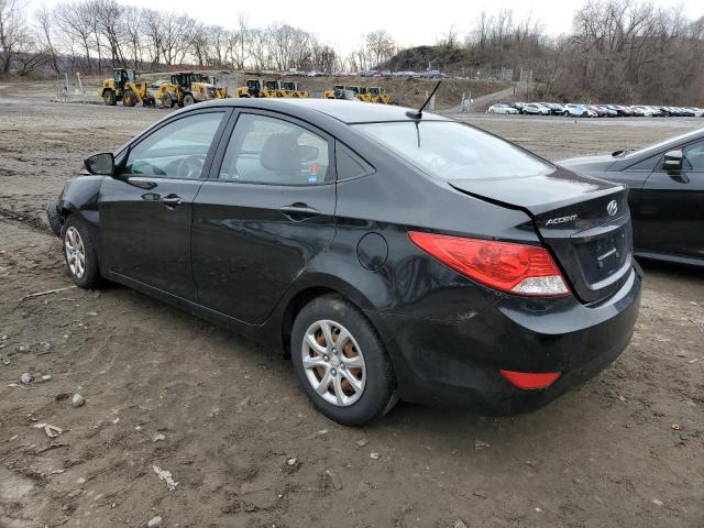 KMHCT4AE9EU776323 - 2014 HYUNDAI ACCENT GLS BLACK photo 2