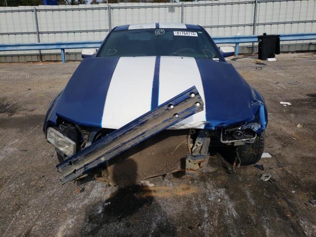 1ZVFT80N375254520 - 2007 FORD MUSTANG BLUE photo 5