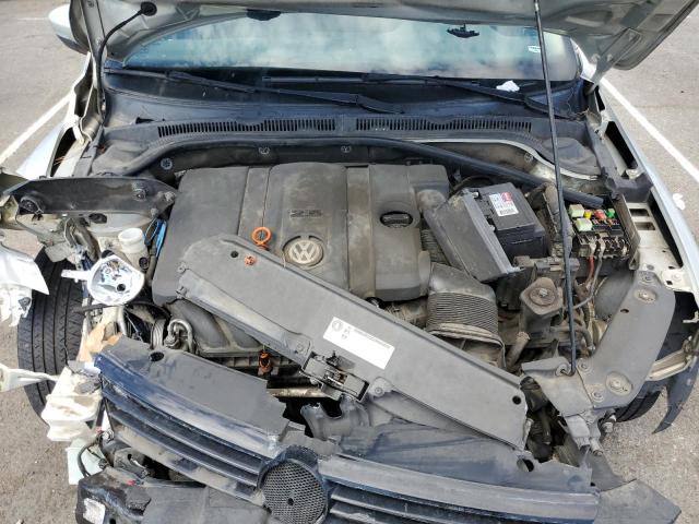 3VWDP7AJ0CM331561 - 2012 VOLKSWAGEN JETTA SE SILVER photo 11