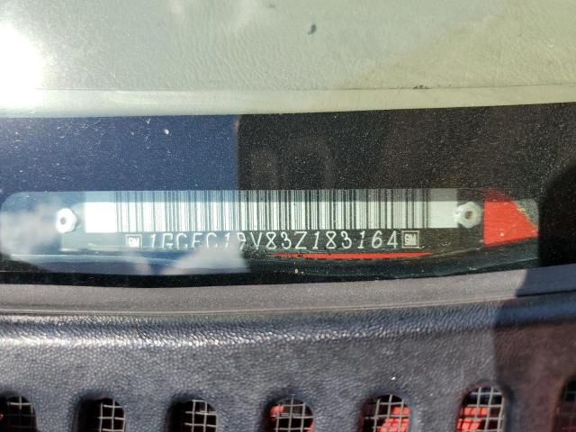 1GCEC19V83Z183164 - 2003 CHEVROLET SILVERADO C1500 Czerwony zdjęcie 12