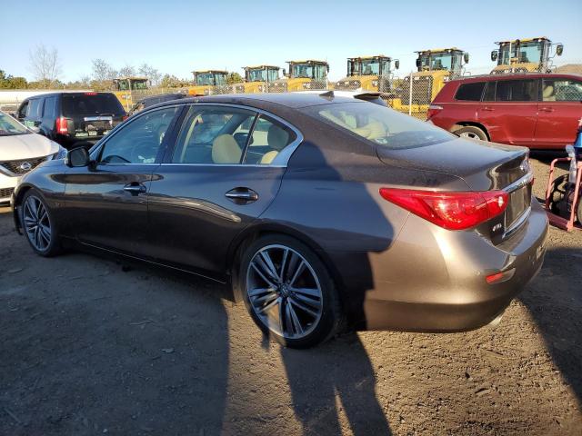 JN1BV7AR1EM682650 - 2014 INFINITI Q50 BASE BROWN photo 2