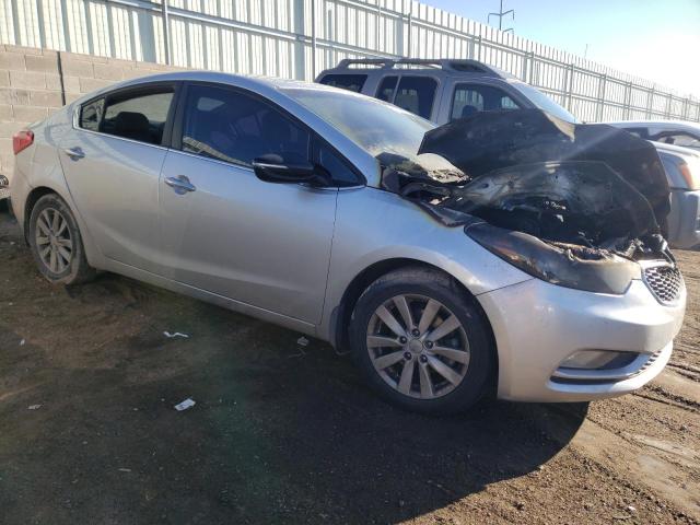 KNAFX4A88E5119181 - 2014 KIA FORTE EX SILVER photo 4