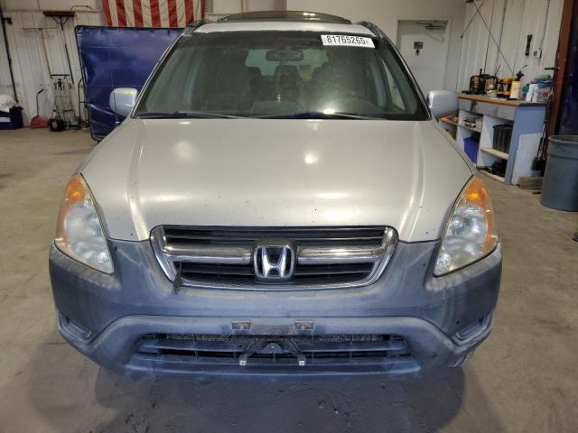 JHLRD78832C046764 - 2002 HONDA CR-V EX ვერცხლისფერი ფოტო 5