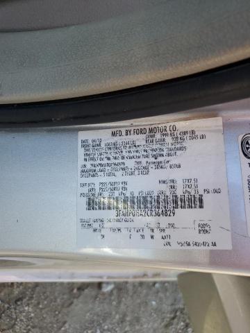 3FAHP0HA2CR364829 - 2012 FORD FUSION SE SILVER photo 12