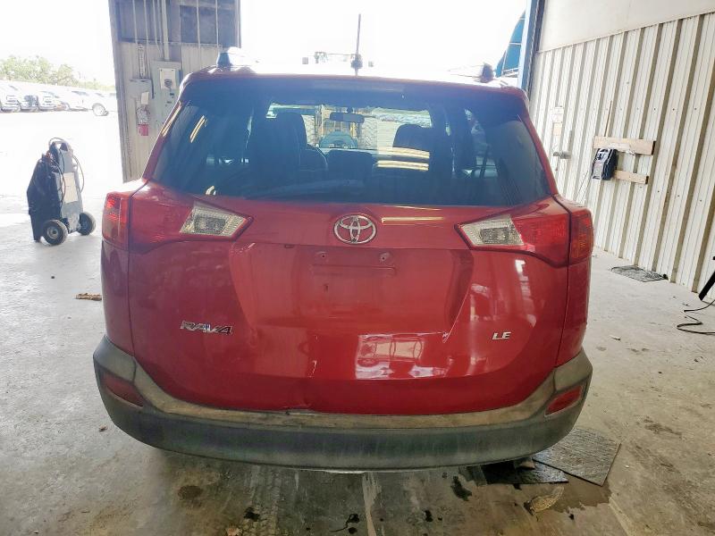 2T3ZFREV3DW036894 - 2013 TOYOTA RAV4 LE RED photo 6