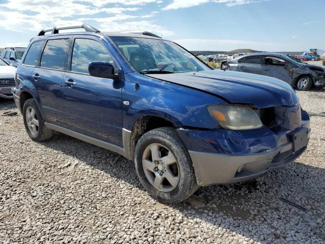 JA4LZ41G73U043182 - 2003 MITSUBISHI OUTLANDER XLS BLUE photo 4