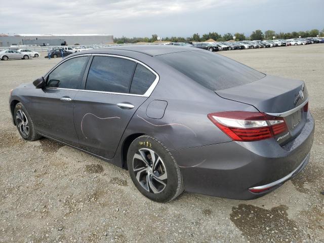 1HGCR2F31HA248779 - 2017 HONDA ACCORD LX GRAY photo 2