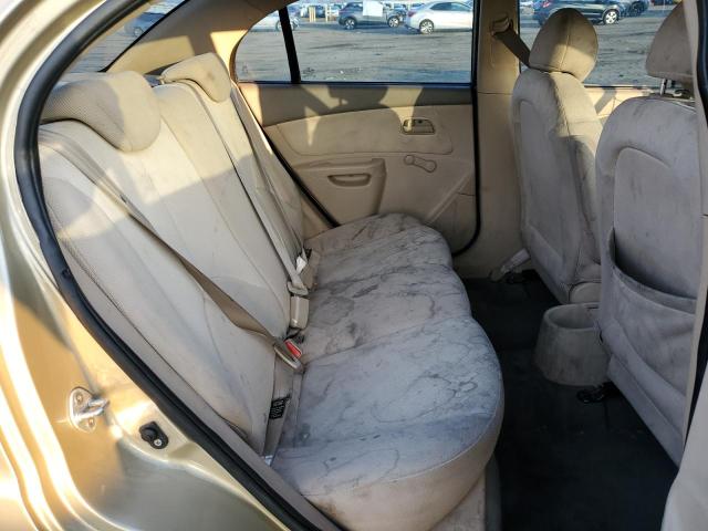 KNADE123586327080 - 2008 KIA RIO BASE TAN photo 10