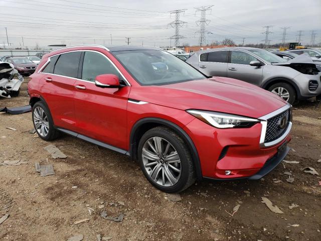 3PCAJ5CB1MF112339 - 2021 INFINITI QX50 ESSENTIAL RED photo 4