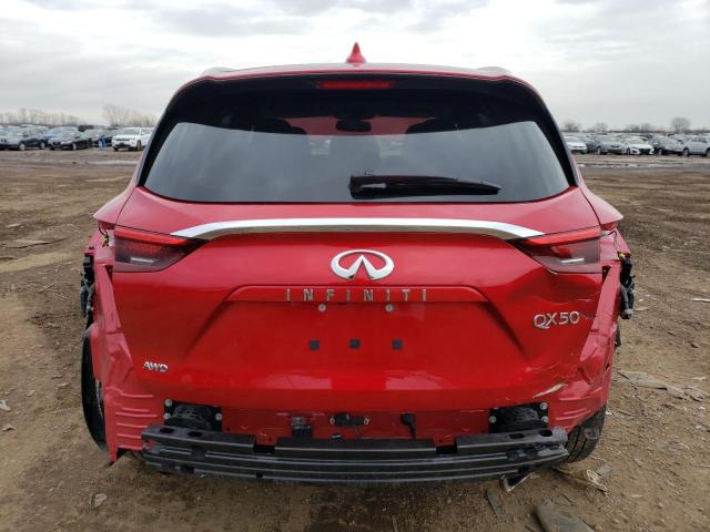 3PCAJ5CB1MF112339 - 2021 INFINITI QX50 ESSENTIAL RED photo 6