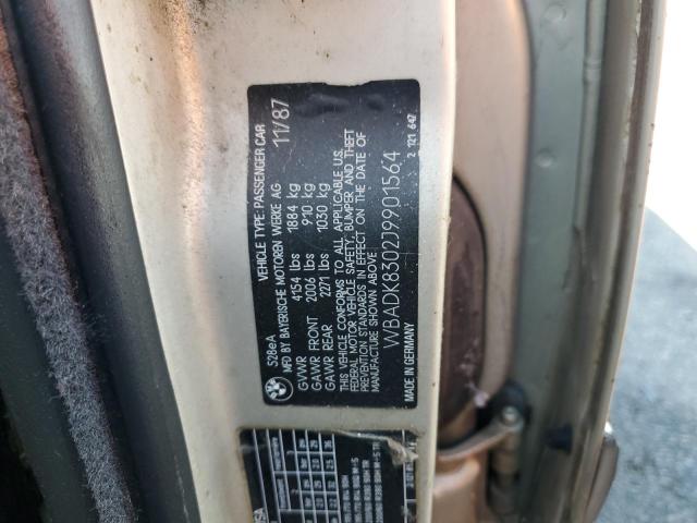 WBADK8302J9901564 - 1988 BMW 528 E AUTOMATIC TAN photo 12