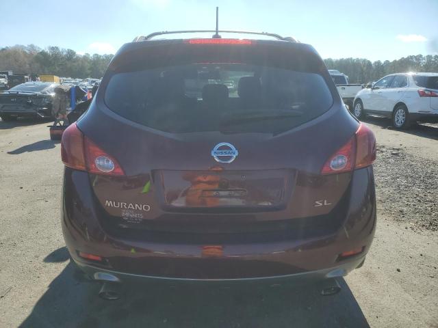 JN8AZ18U79W001152 - 2009 NISSAN MURANO S BURGUNDY photo 6